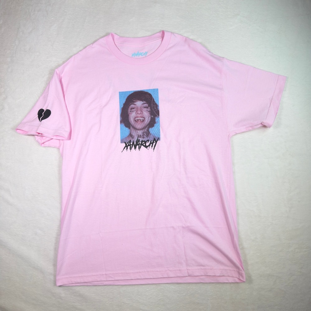 Lil Xan Total Xanarchy Tour Pink‎ T Shirt XL Broken Heart Graphic Print